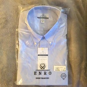 Men’s Blue Enro Dress Shirt Size 17.5, 34-35, Big